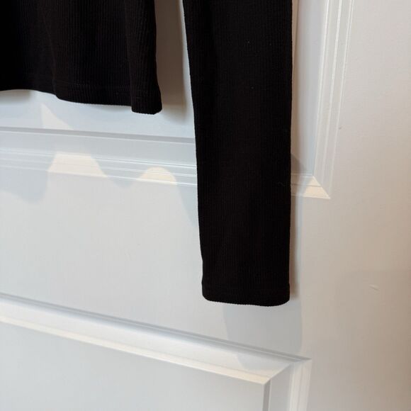 OGL Womens Mock Neck Ribbed Sweater Size Small Minimalist Capsule Everyday Soft - Picture 3 of 6